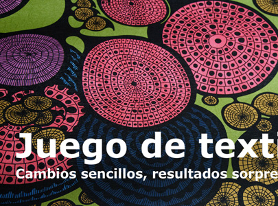Juego de textiles